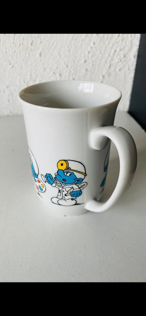 grappig vintage  ‘SMURFEN’  THEE-/KOFFIE-  KOPJE, Verzamelen, Smurfen, Ophalen of Verzenden, Nieuw, Verschillende Smurfen, Gebruiksvoorwerp