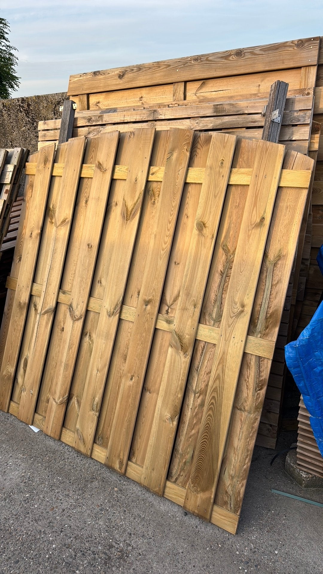 Nieuwe houten schuttingen, Tuin en Terras, Schuttingen, 1 tot 2 meter, 6 meter of meer, Nieuw, Ophalen of Verzenden