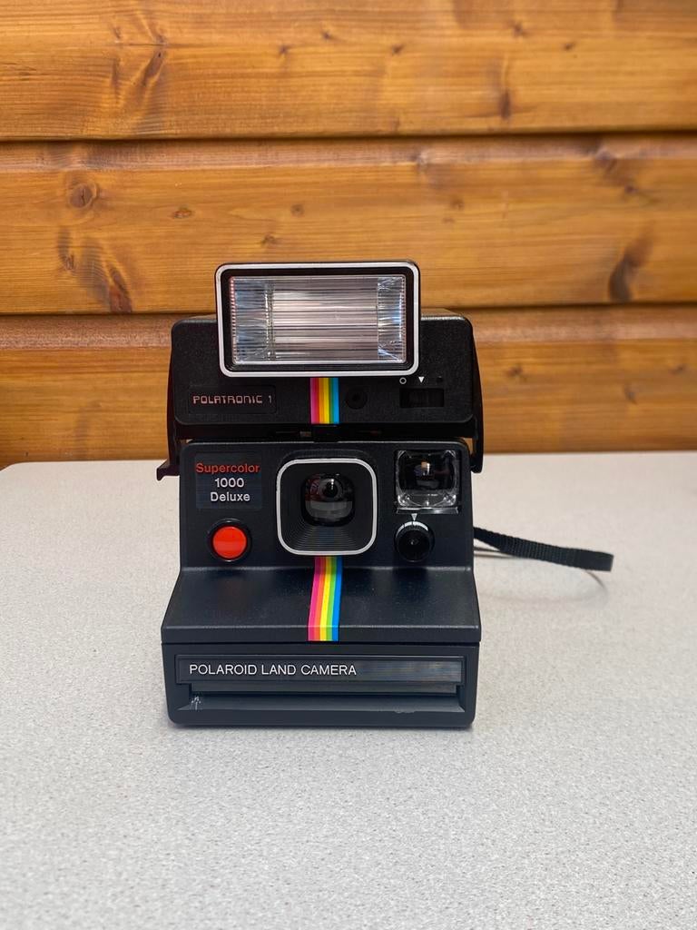 Polatronic 1 supercolor 1000 deluxe polaroid land camera, Audio, Tv en Foto, Fotocamera's Analoog, Ophalen of Verzenden, Zo goed als nieuw