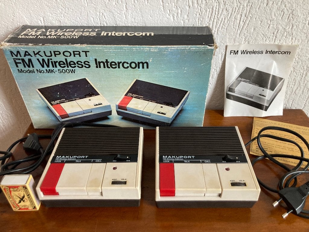 Vintage Makuport Monarch intercom draadloos 1 km bereik, Ophalen of Verzenden, Zo goed als nieuw, 250 meter of meer, Terugspreekfunctie