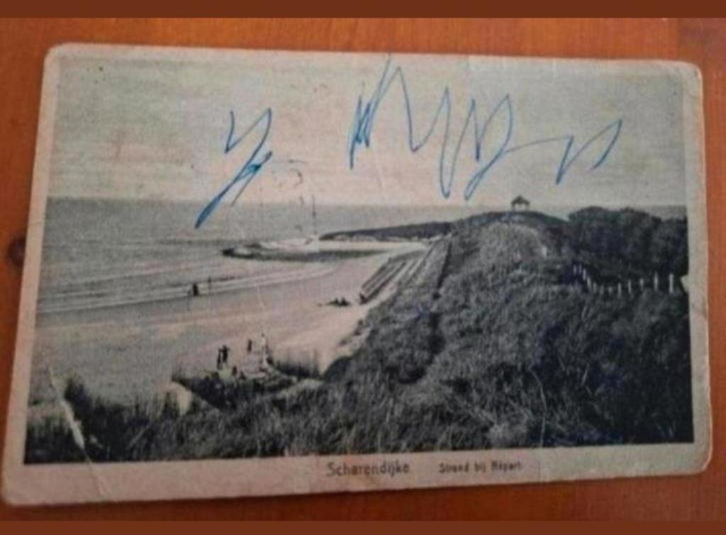 Oude Ansichtkaart Scharendijke Strand bij Rijp, Ophalen of Verzenden, Voor 1920, Gelopen, Zeeland