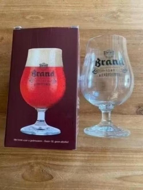 BierGlas : Brand nieuw in de verpakking, Verzamelen, Biermerken, Ophalen of Verzenden, Nieuw, Glas of Glazen, Brand