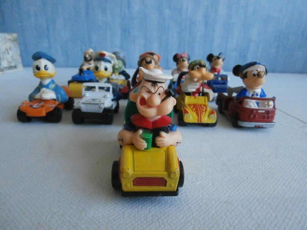 Matchbox Disney tekenfilm figuren met auto,s, Ophalen of Verzenden, Overige figuren, Gebruikt, Beeldje of Figuurtje