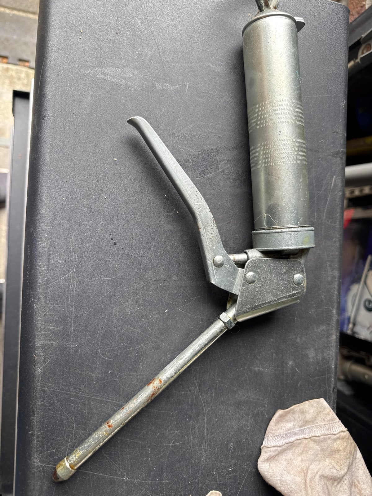 Kleine vetspuit - Handig gereedschap voor smering, Ophalen, Gebruikt, Overige typen, Overige merken