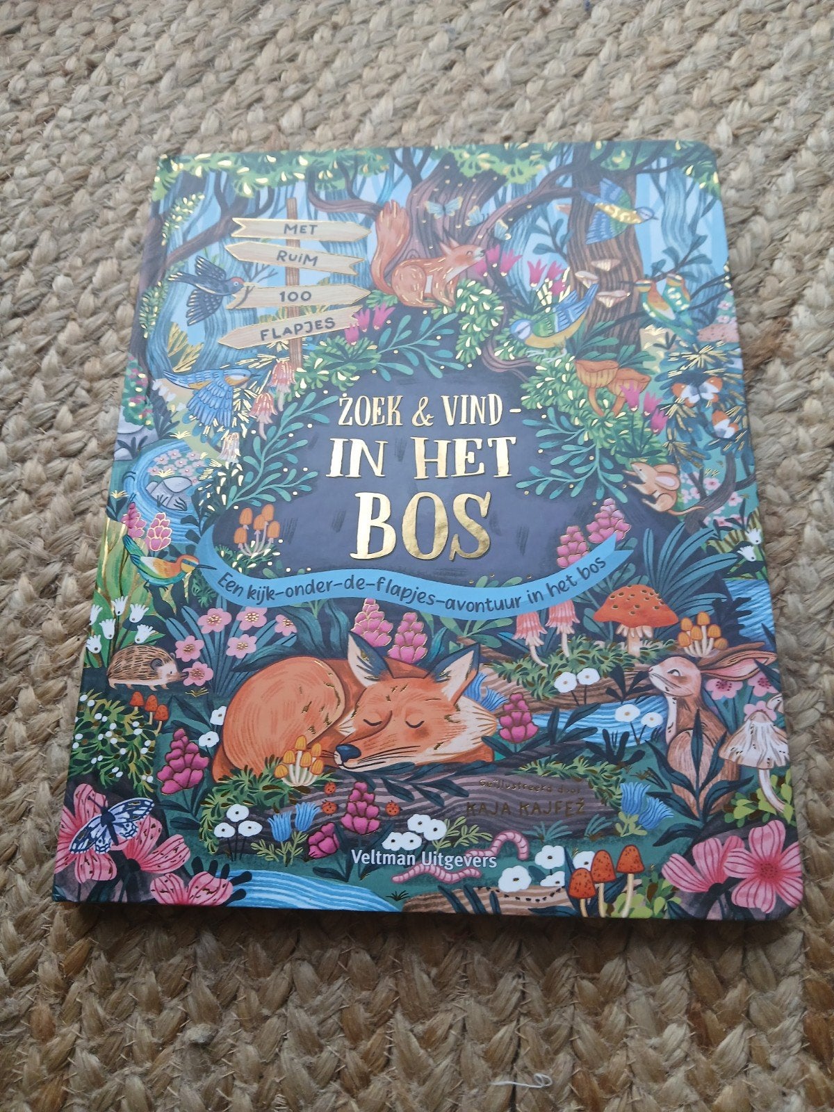 Zoek & Vind in het Bos - Nieuw kijk-onder-de-flapjesboek, Boeken, Ophalen of Verzenden, Nieuw, Kaja Kajfez, Non-fictie