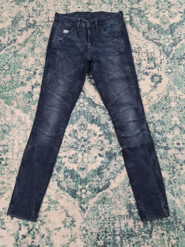 G-star raw 5620 custom mid skinny W25 L30 Dames Tulsi2530, Blauw, Ophalen of Verzenden, W27 (confectie 34) of kleiner, G-STAR RAW