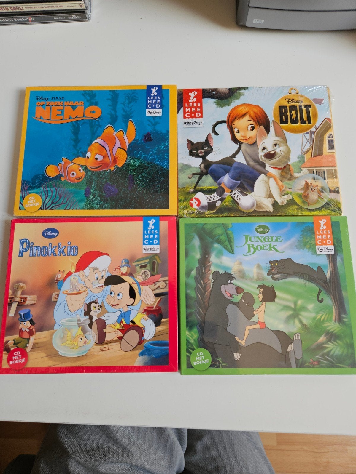Disney LeesMee CD Boekjes: Nemo, Bolt, Pinokkio, Jungle Boek, Cd's en Dvd's, 3 tot 5 jaar, Ophalen of Verzenden, Nieuw in verpakking