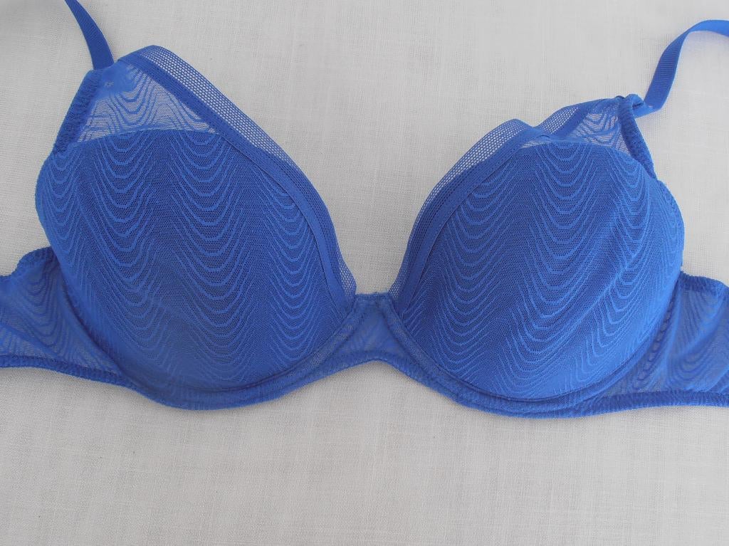 Chantelle - prachtige kobaltblauwe bh - 75 D 75D, Chantelle, Verzenden, Blauw, BH