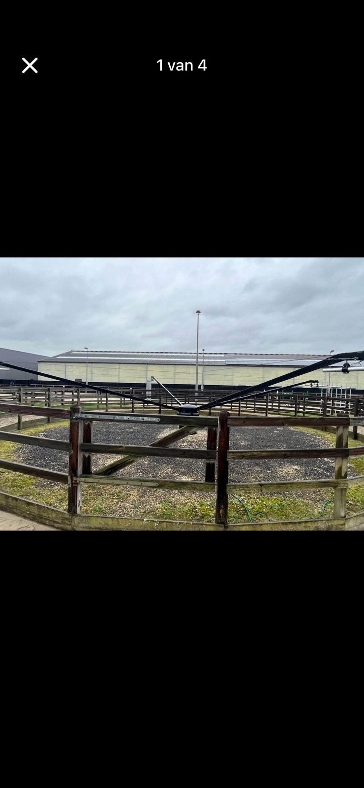 Stapmolen 4 paards 18 meter met omheining, Dieren en Toebehoren, Ophalen