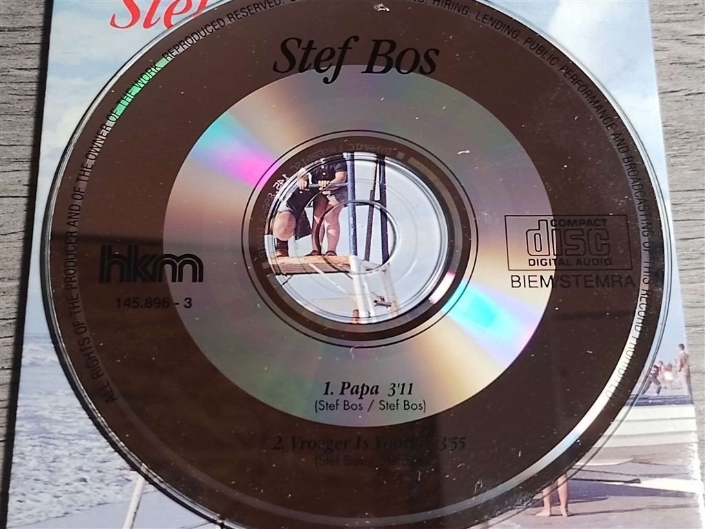 Stef Bos ‎– Papa [CD Single], Ophalen of Verzenden, Zo goed als nieuw, Nederlandstalig