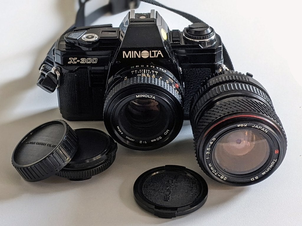 Minolta X300, Ophalen of Verzenden, Gebruikt, Spiegelreflex, Minolta