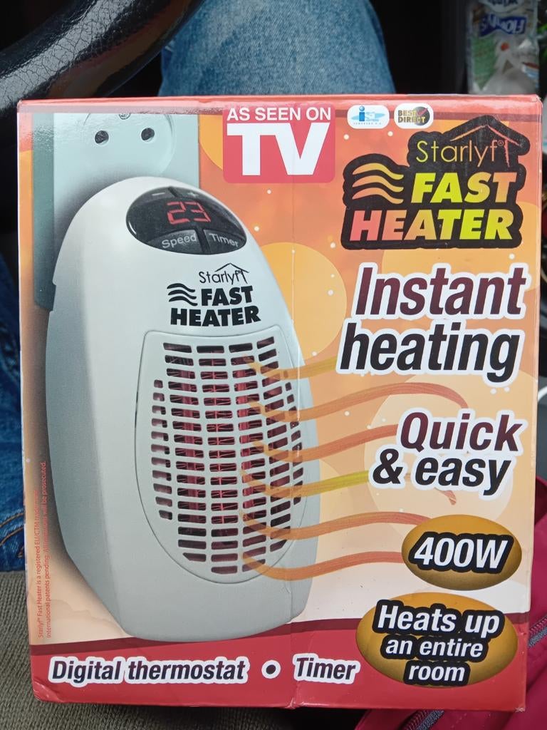 Starlyf Fast Heater 400W - Directe Verwarming, Minder dan 30 cm, Minder dan 60 cm, Ophalen of Verzenden, 200 tot 500 watt