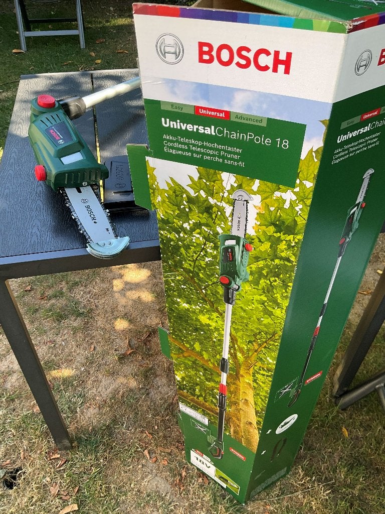 Bosch Kettingzaag 18V /Hoogsnoeier (zonder accu), Tuin en Terras, Ophalen, Zo goed als nieuw, Overige soorten, Bosch