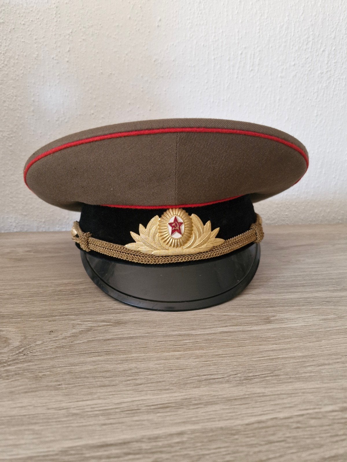 Mooie oudere Russische officiers pet leger Army uitvoering, Ophalen of Verzenden, Landmacht, Overige gebieden, Helm of Baret