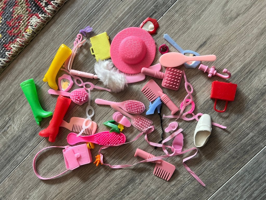 Vintage retro Barbie sindy fleur accessoires spulletjes pop, Ophalen of Verzenden, Zo goed als nieuw, Accessoires