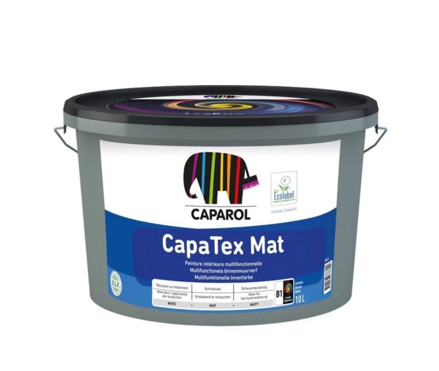 Caparol CapaTex Mat wit – 10 Liter, Ophalen of Verzenden, Nieuw, Overige typen