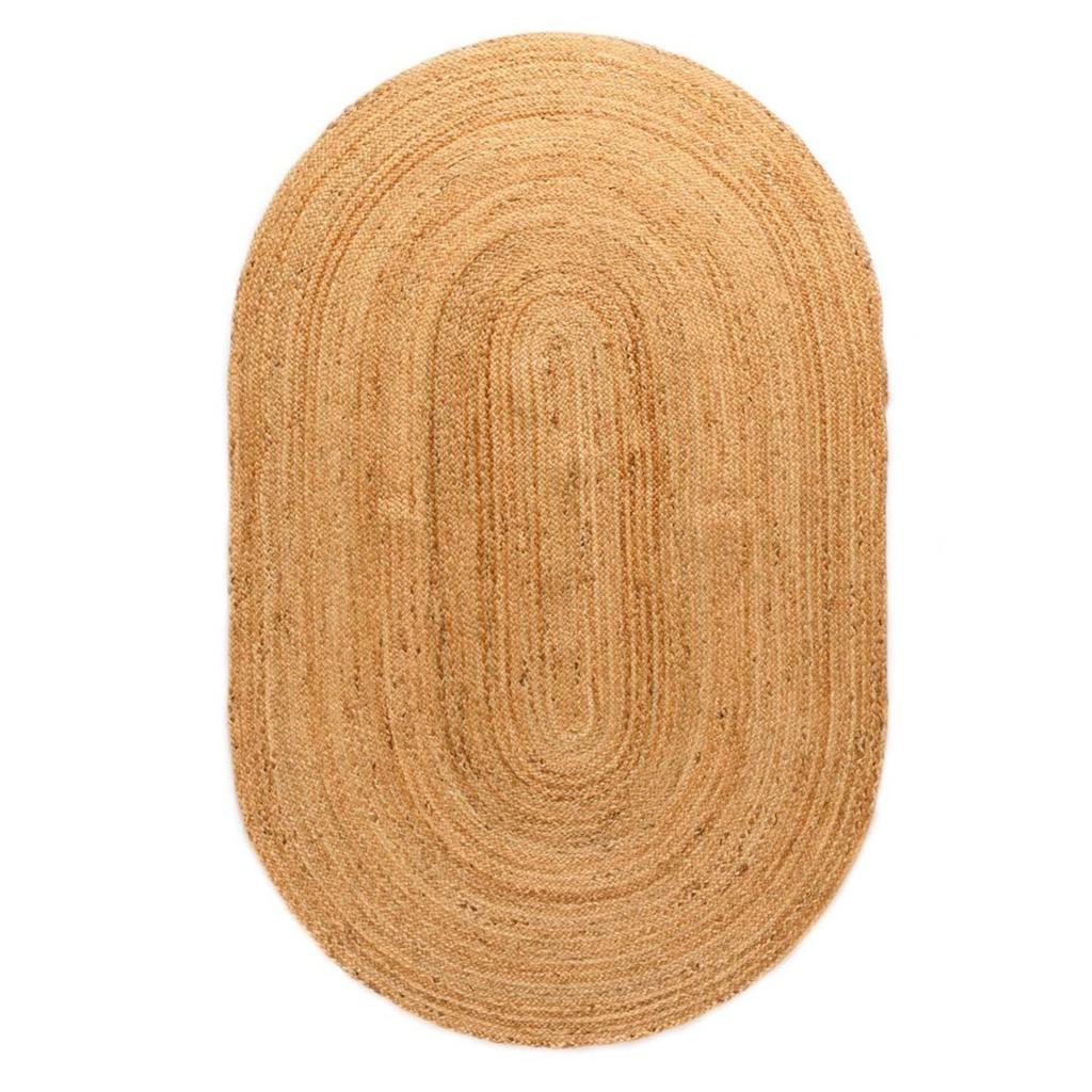 Boho&me jute vloerkleed ovaal natural 205x305cm, Huis en Inrichting, Stoffering | Tapijten en Kleden, Ophalen, Nieuw, Rechthoekig
