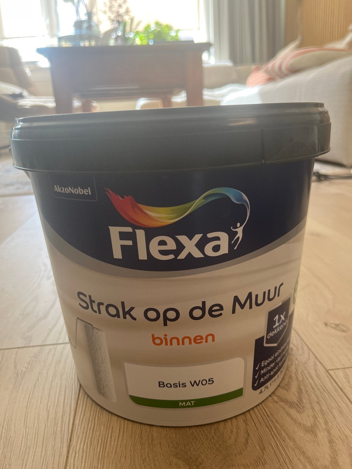 Flexa Muurverf Shell Pink (5 liter), Ophalen, 5 tot 10 liter, Nieuw, Verf