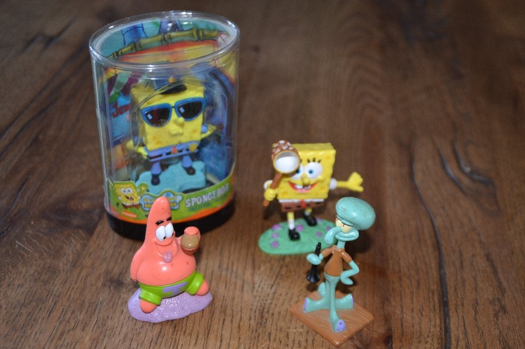 Sponge Bob collectie (1x in box) z.g.a.n., Ophalen of Verzenden, Zo goed als nieuw