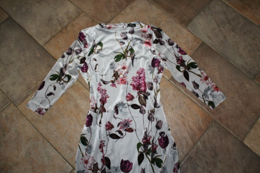 ML Collections prachtig jersey chique jurk mt 44/46, Kleding | Dames, Meerkleurig, ., Maat 42/44 (L), Ophalen of Verzenden