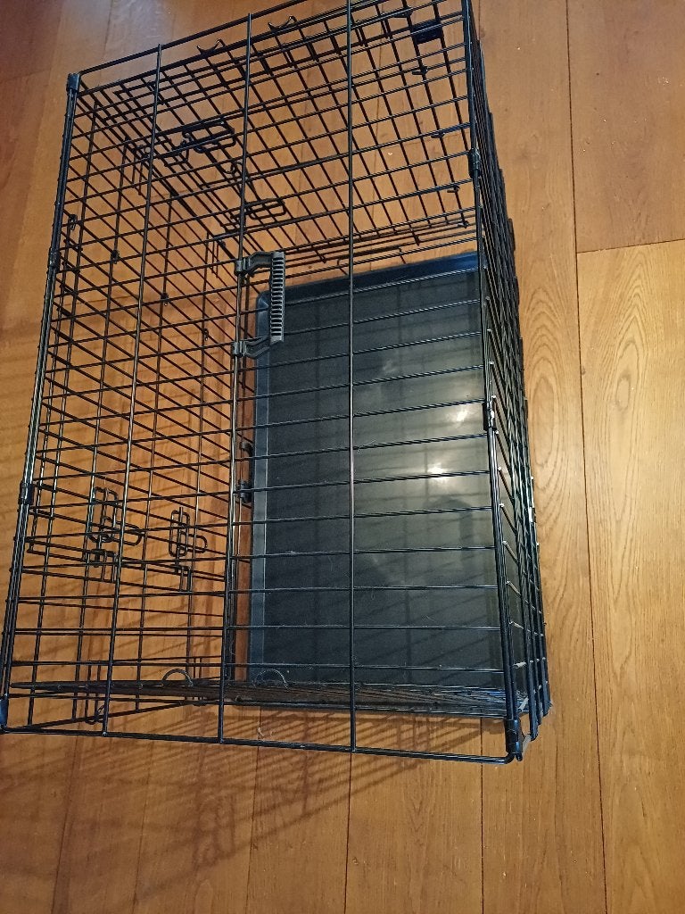Honden bench dubbele deur, Dieren en Toebehoren, Hondenbenches, Ophalen, Zo goed als nieuw