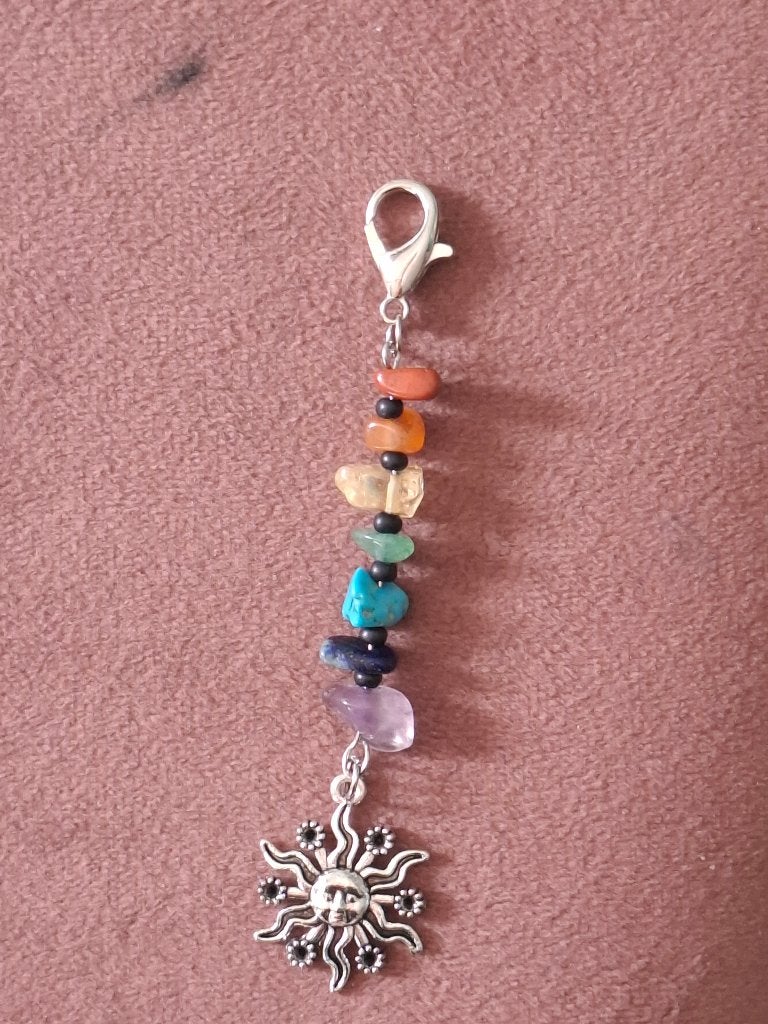 Hanger met natuursteentjes, Ophalen of Verzenden, Zo goed als nieuw, Overige kleuren, Overige materialen