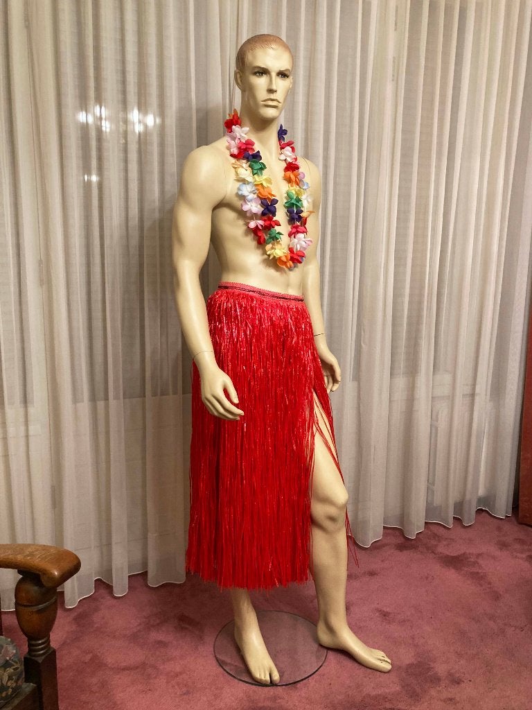 Hawairokje met kunstbloemenkrans - Maat: universeel, Nieuw, Overige maten, Ophalen of Verzenden, Overige thema's