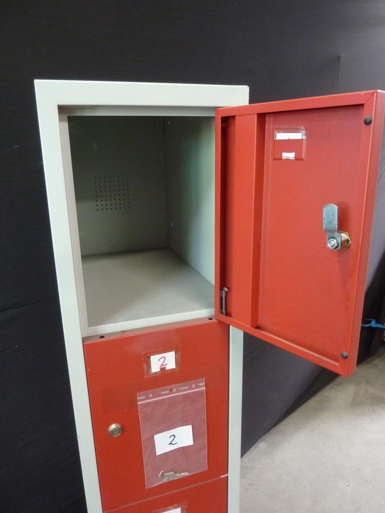stalen locker / lockerkast / 5-vaks kluisjeskast 30x50x180, Ophalen, Gebruikt, Handelsonderneming Hendriksen, Modern
