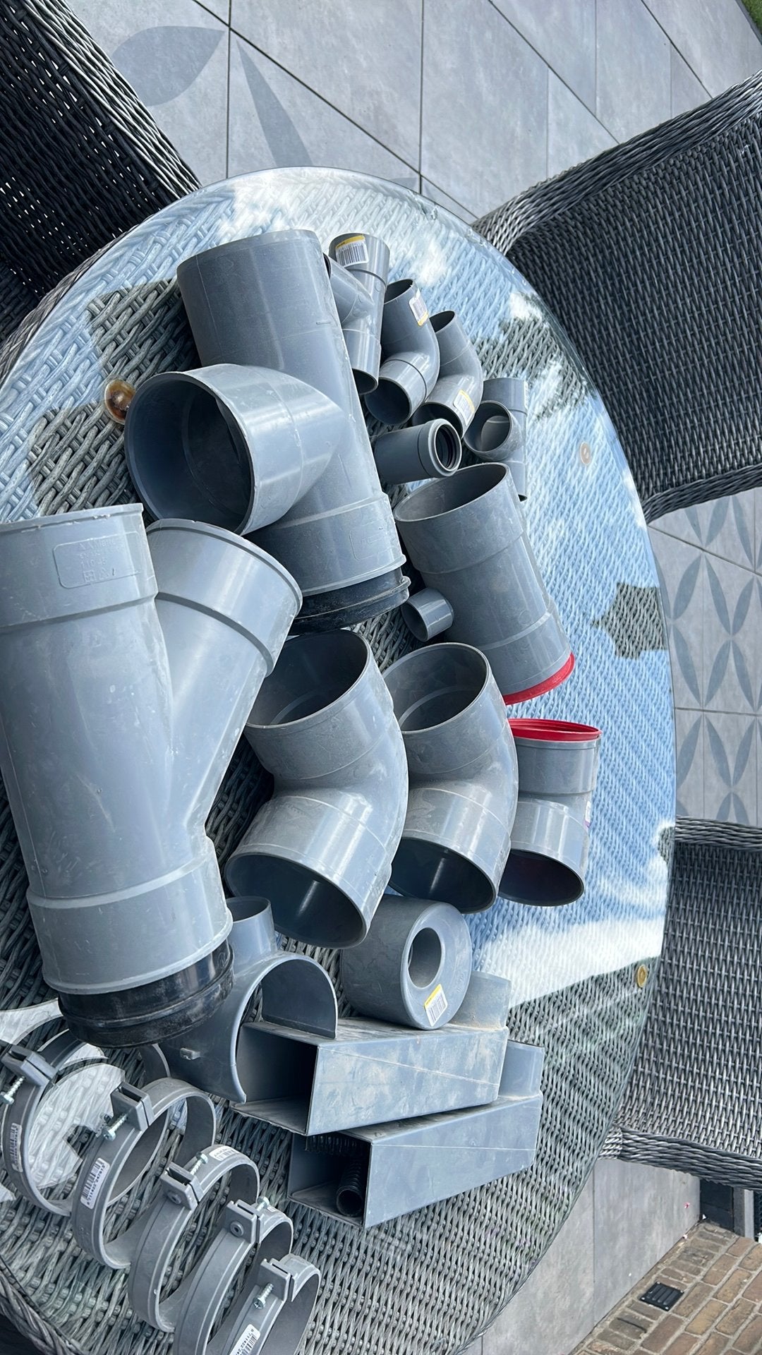 Pvc 110 riol buizen plus  bochten en ‘T stukken, Ophalen, Bochten, Pvc, Nieuw