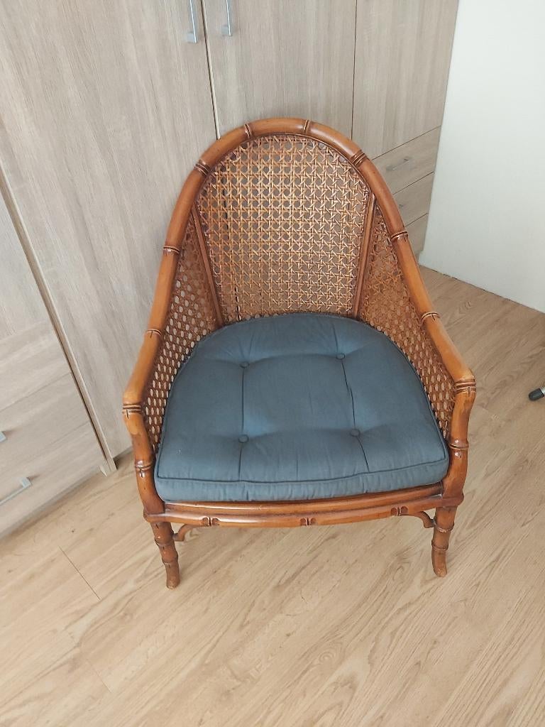 Klassiek (semi) Rotan Salon Fauteuil (design), Ophalen