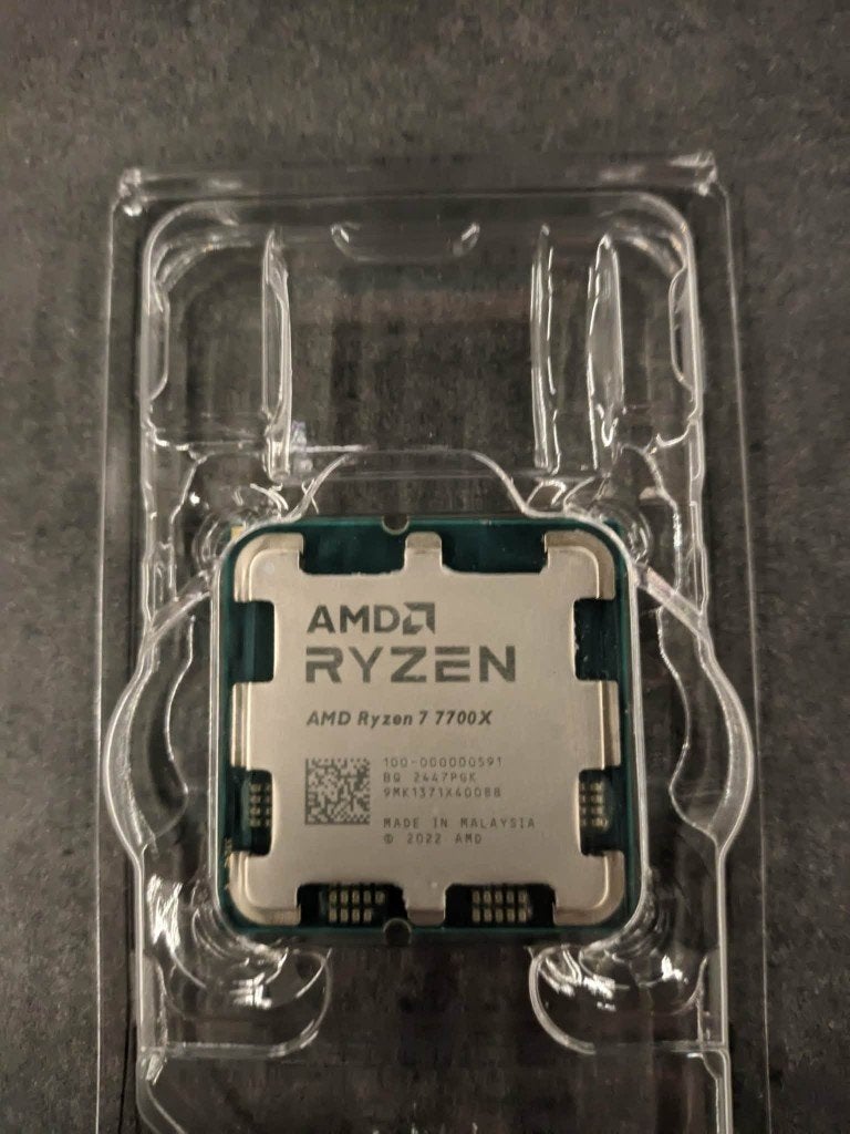 AMD Ryzen 7 7700x, 8-core, Ophalen of Verzenden, Zo goed als nieuw, AMD Ryzen 7