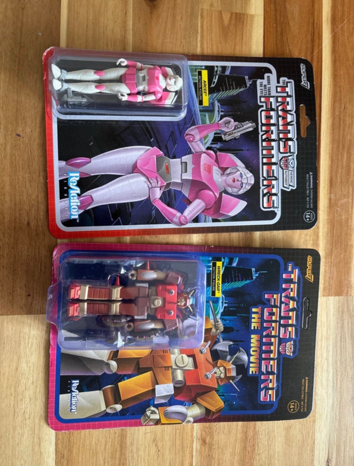 Transformers the movie op kaart netjes arcee en wreck, Verzamelen, Overige generaties, Ophalen of Verzenden, Zo goed als nieuw