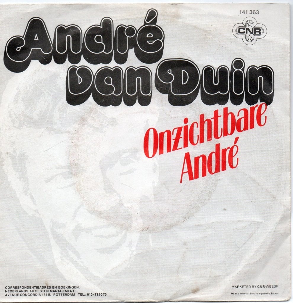 André van Duin - Onzichtbare André, Gebruikt, 7 inch, Ophalen of Verzenden, Nederlandstalig
