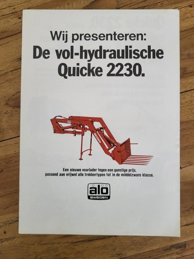 tractor folder Quicke 2230 voorlader, Ophalen of Verzenden, Zo goed als nieuw