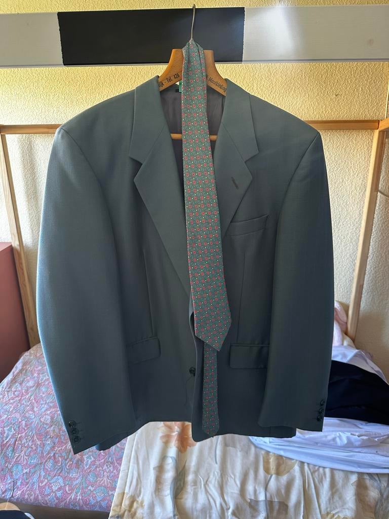 Herenpak Cambridge XL - Licht Groen/Blauw, Kleding | Heren, Kostuums en Colberts, Ophalen of Verzenden, Zo goed als nieuw, Maat 56/58 (XL)