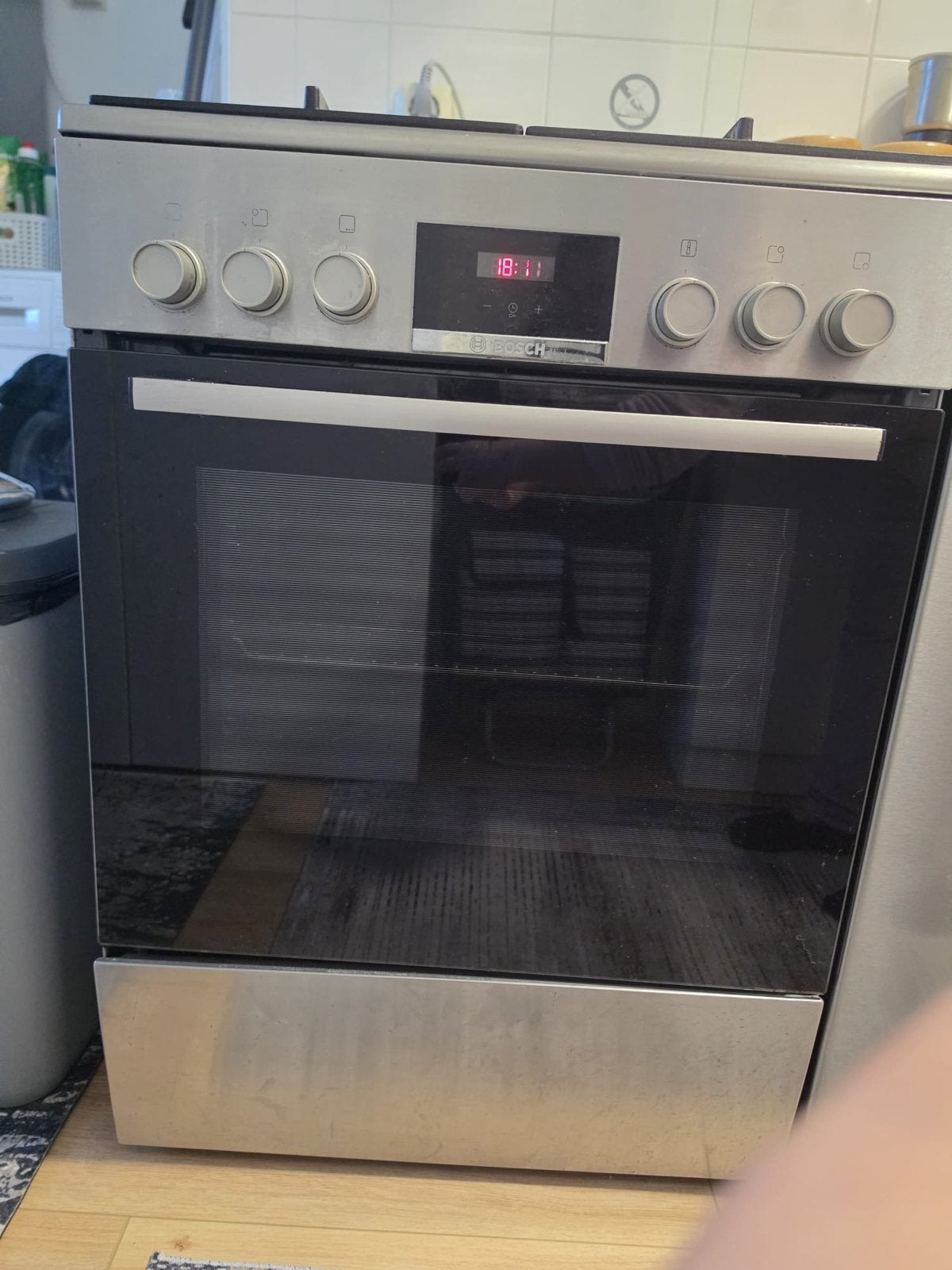 Bosch Vrijstaand Gasfornuis met Oven, Ophalen, Gebruikt, 60 cm of meer, 4 kookzones