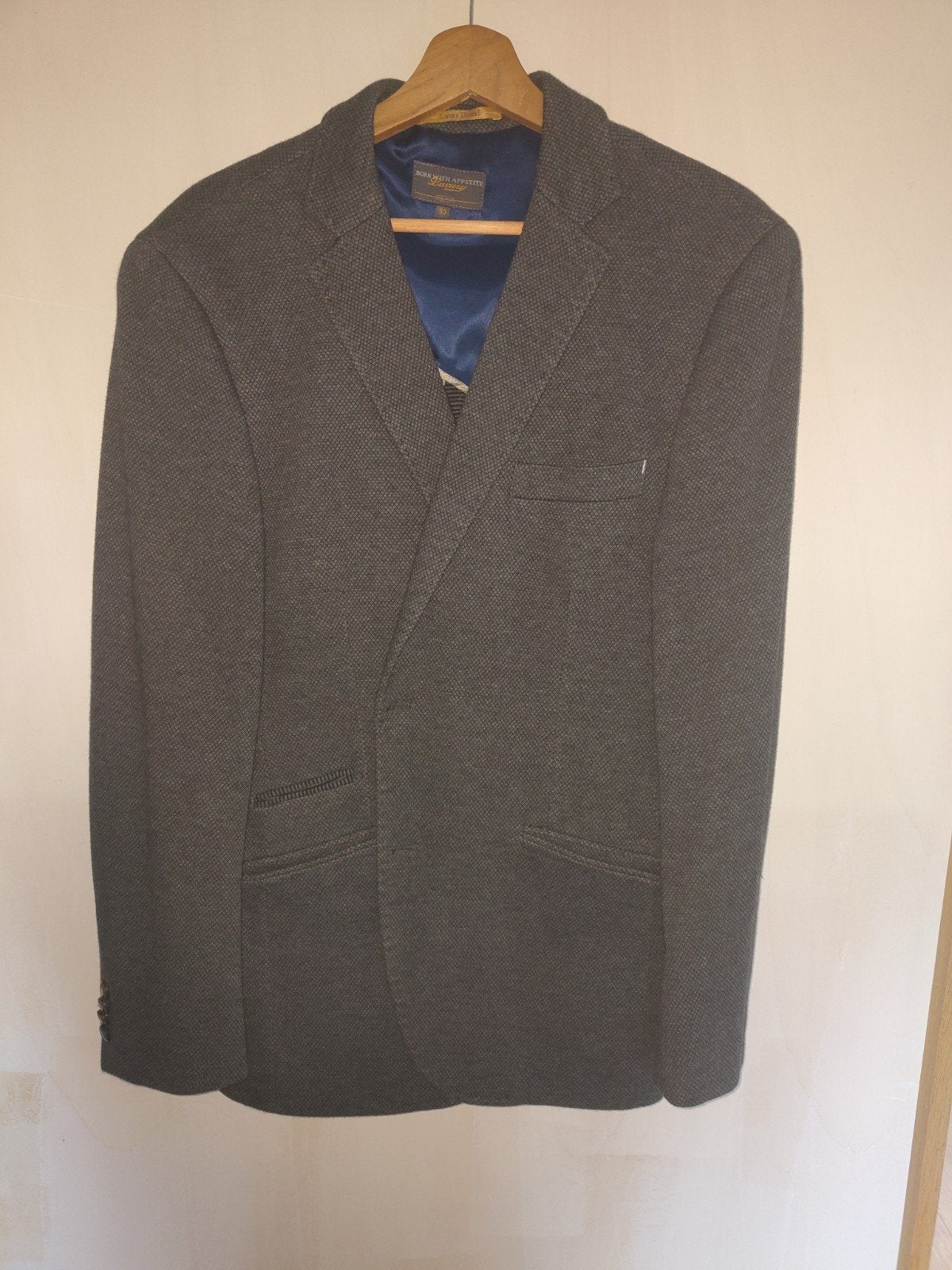 Blauwgrijs Colbert Maat 50 - Born With Appetite Luxury, Kleding | Heren, Kostuums en Colberts, Ophalen of Verzenden