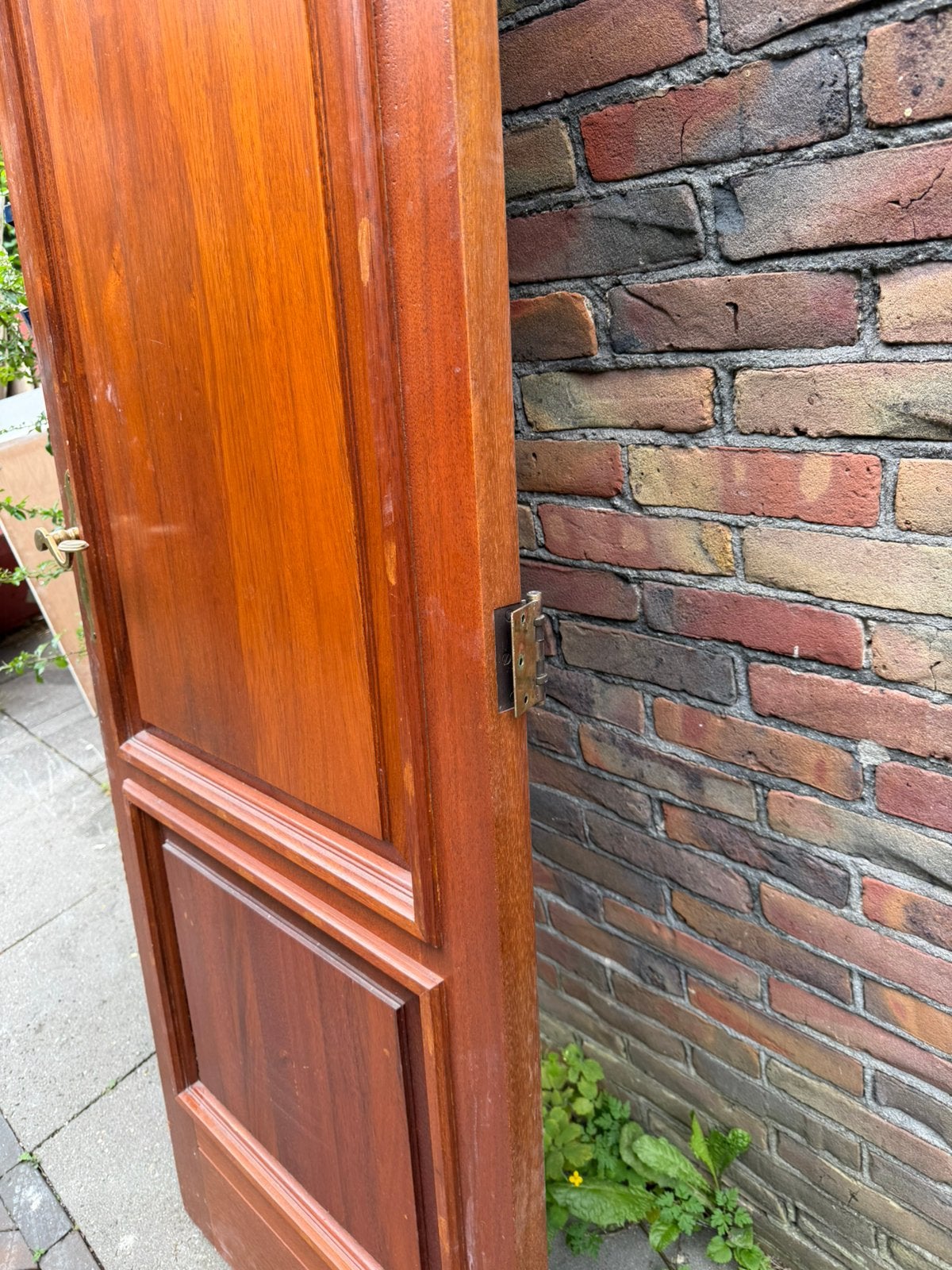 2 Massief Houten Binnendeuren, Ophalen of Verzenden, Zo goed als nieuw, Binnendeur, 200 tot 215 cm