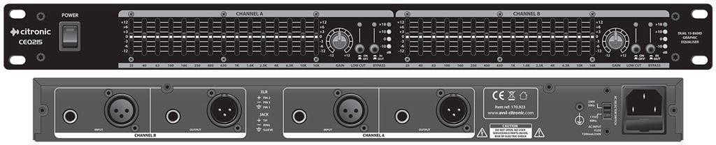 Dual 15-bands grafische equalizer, ., Nieuw, Ophalen of Verzenden, .