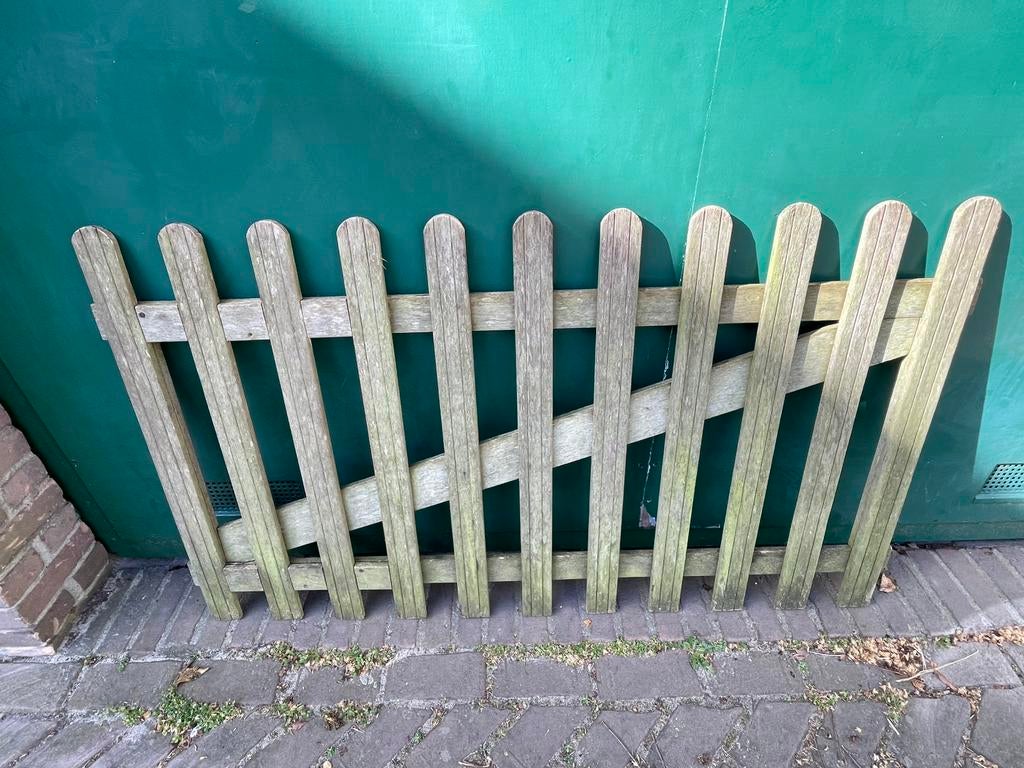 Tuinhekje hardhout, Tuin en Terras, Tuinhekken en Hekwerk, Ophalen of Verzenden, Zo goed als nieuw, Hout, Tuinhek