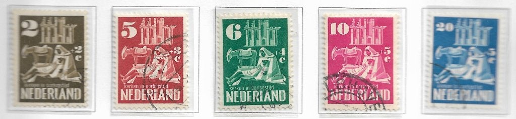 NVPH 556-560 Gestempeld, Postzegels en Munten, Ophalen of Verzenden, Na 1940, Gestempeld
