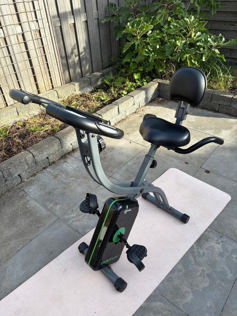 Tunturi Cardio Fit B25 X-Bike hometrainer met rugsteun, Ophalen, Benen, Zo goed als nieuw, Metaal