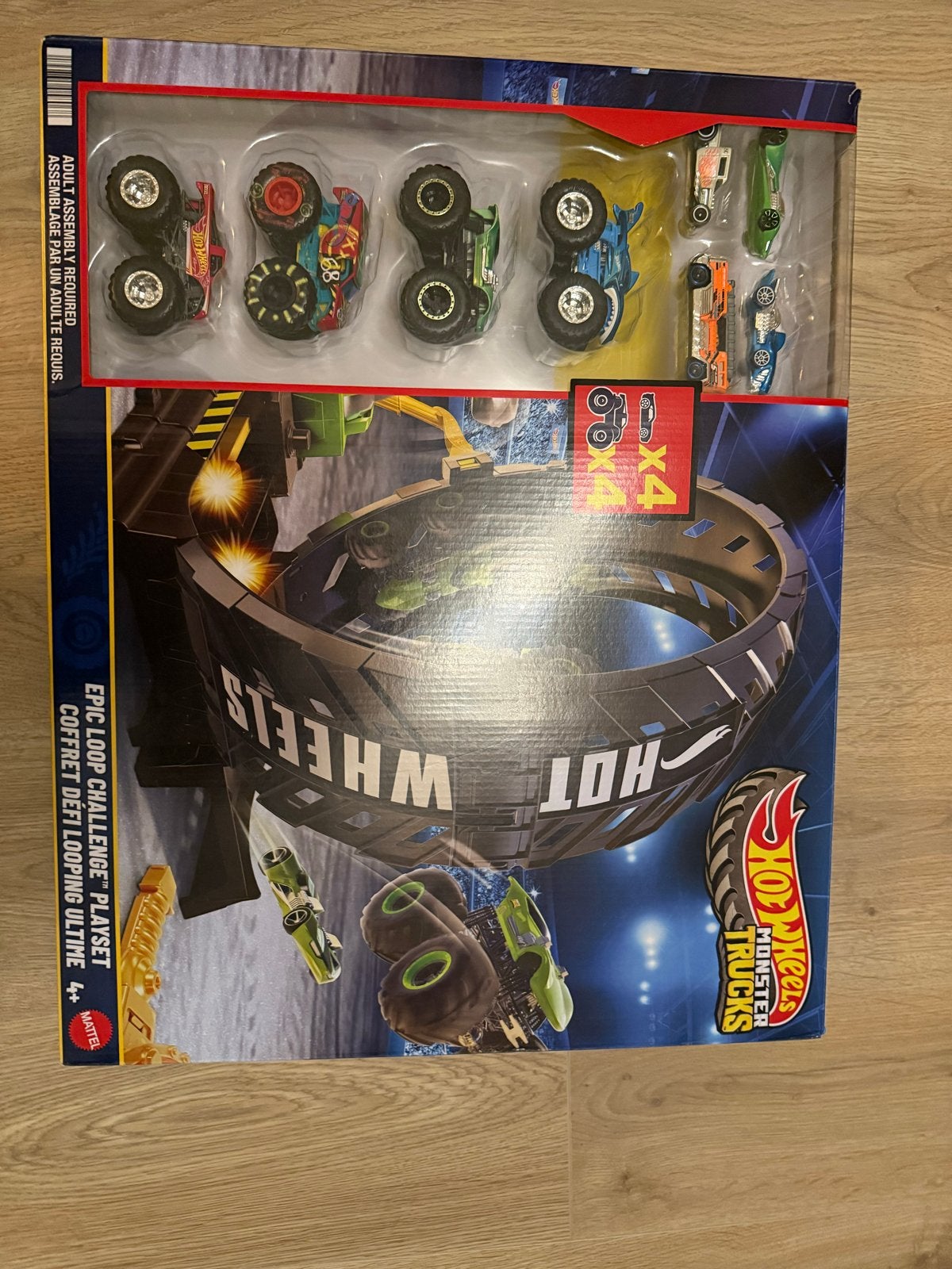 Hot Wheels Monster Trucks Looping Challenge Racebaan Nieuw, Ophalen, Racebaan, Nieuw, Met looping