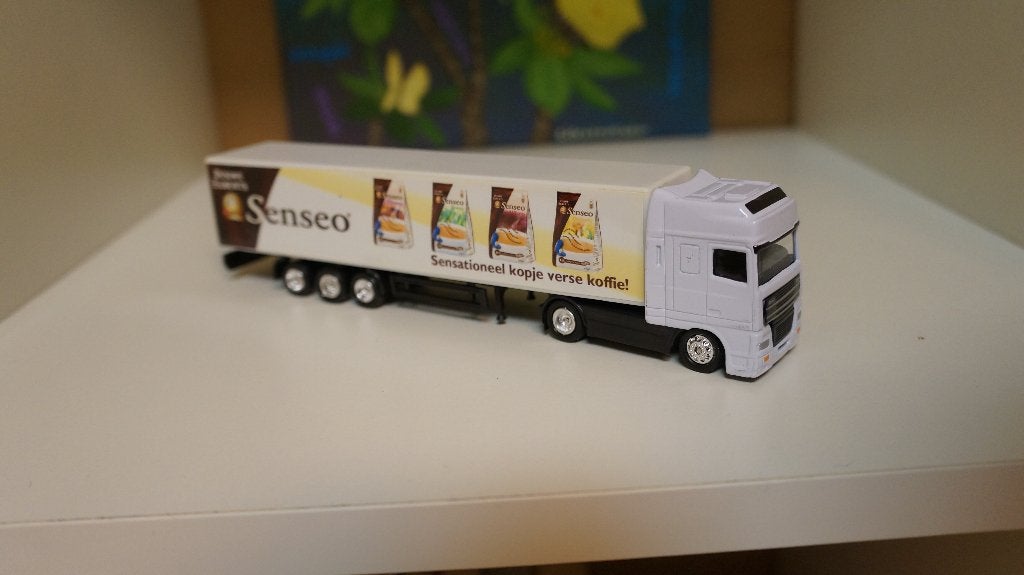 Senseo model vrachtwagen trailer, Ophalen of Verzenden, Gebruikt, Bus of Vrachtwagen, Overige merken