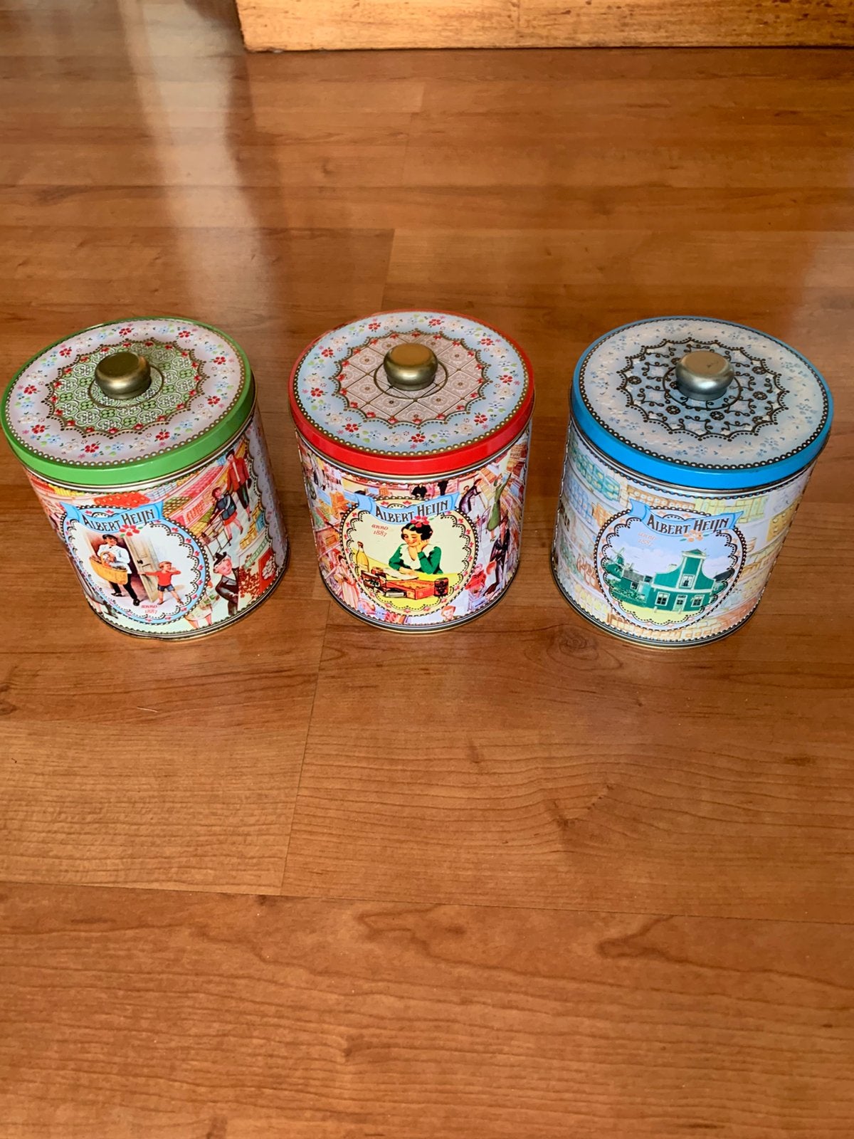 Collectors items AH 125 jaar Jubileum blikken, Ophalen of Verzenden, Zo goed als nieuw, Overige