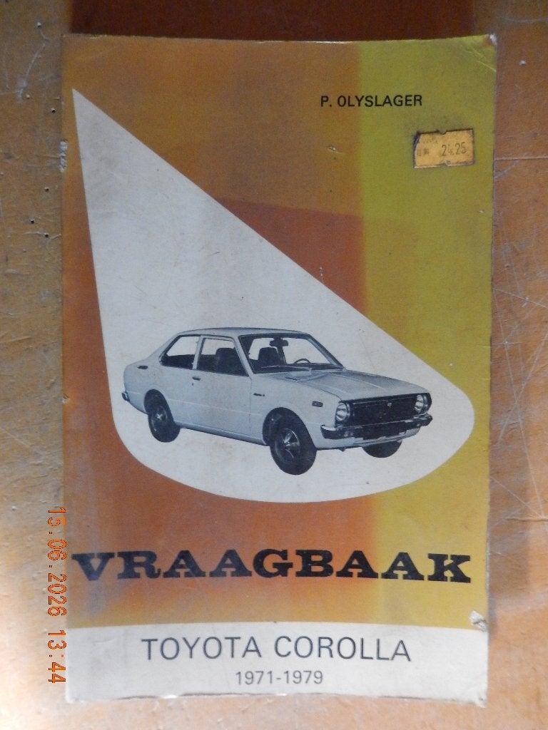 Vraagbaak Toyota Corolla 1971 - 1979, Ophalen