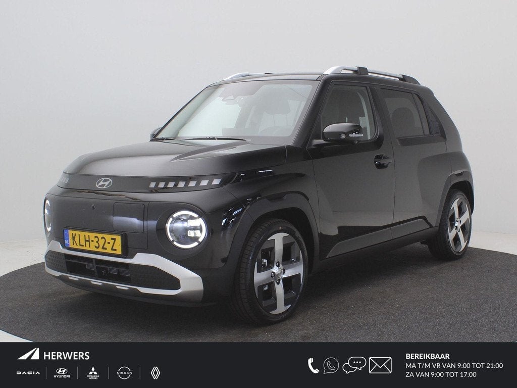 Hyundai INSTER Evolve 49 kWh Winter & Tech Pack / Warmtepomp, Auto's, Hyundai, 1328 kg, Stof, Zwart, 116 pk