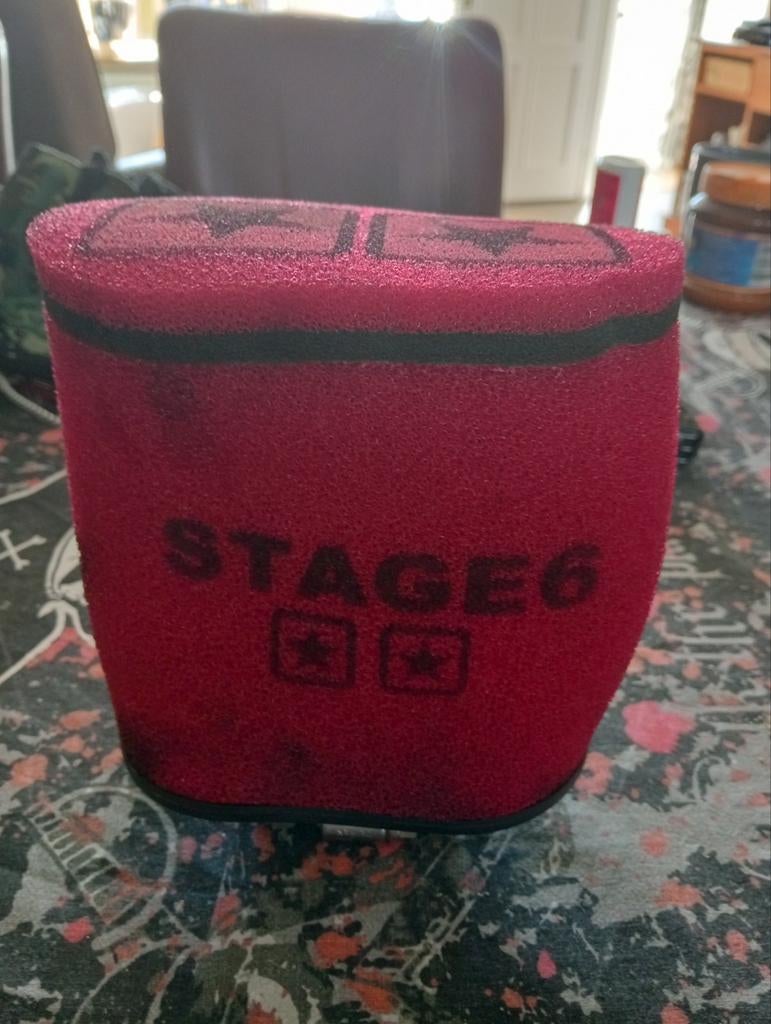 Stage6 Luchtfilter Racing Dubbellaags Rood, Ophalen of Verzenden, Zo goed als nieuw, Overige typen, Overige merken