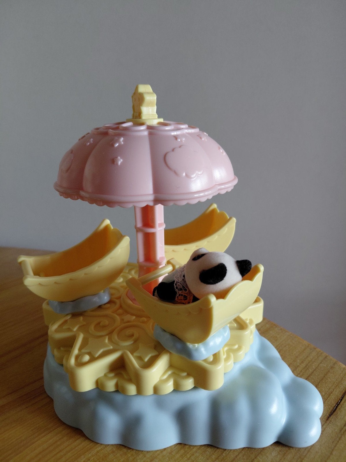 Sylvanian Families babypanda/draaimolen compleet, Ophalen of Verzenden, Zo goed als nieuw, Toebehoren