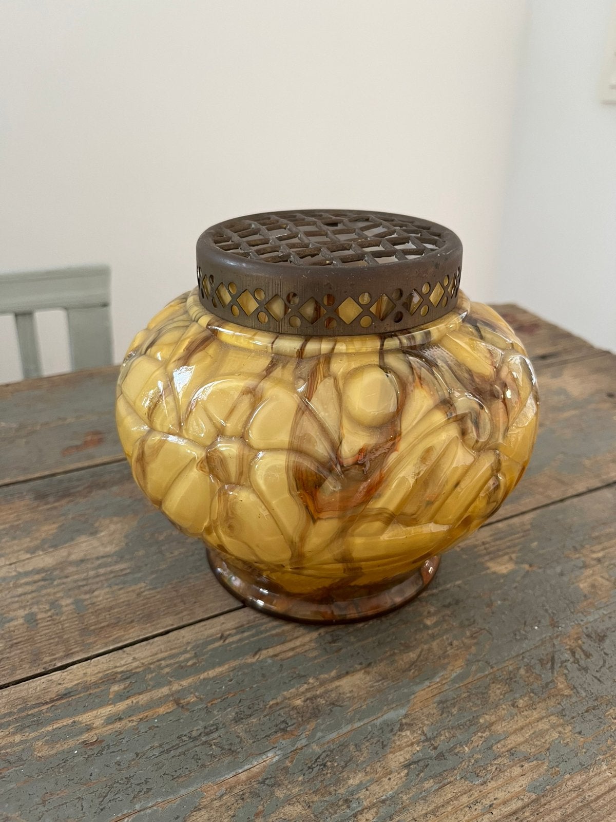 ANTIEKE VAAS ART DECO HEEMSKERK PIQUEFLEURS, Ophalen of Verzenden